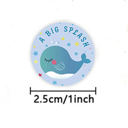 100-500pcs Animal Reward Stickers Adorable Round Kids Motivational Stickers Cartoon for Teacher Classroom Supplies (ONLINE ORDER ONLY)