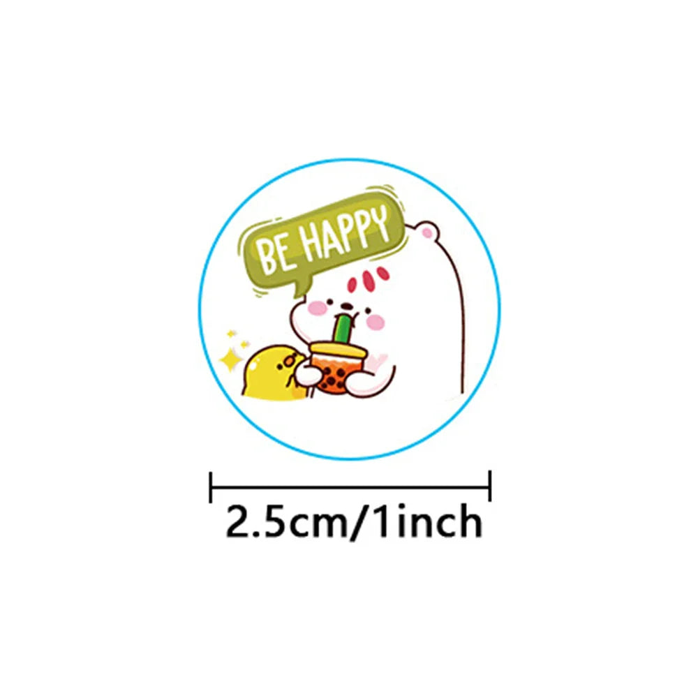 100-500pcs Children's Stickers New Small Animal Cartoon Sticker for Kids Gift Packaging Label Reward Stationery Stickers (Online Order Only)