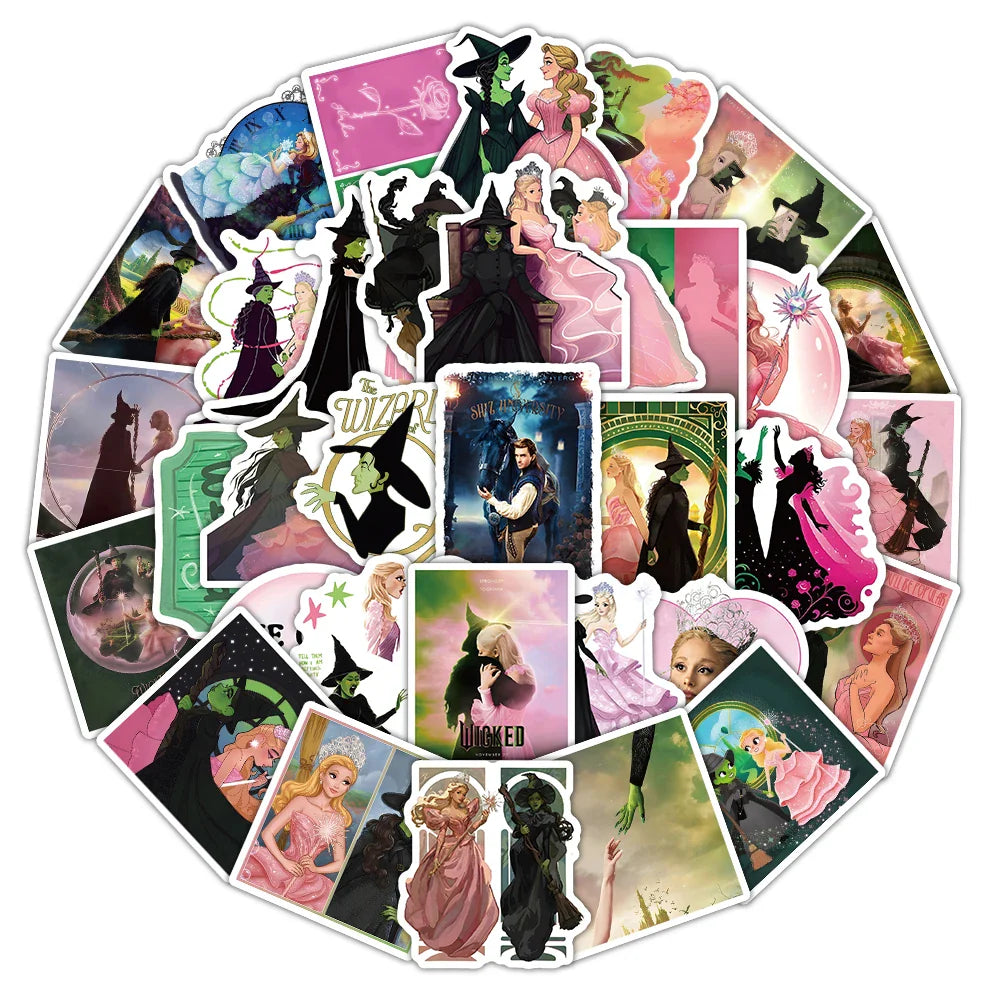 10/30/50PCS Wicked Cartoon Stickers Magic Graffiti Sticker Movie Decals Fridge Luggage Laptop Phone Guitar Skateboard Decoration (ONLINE ORDER ONLY)