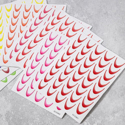9/18pcs Gradient Color Line Design Nail Art Stickers 3D Dopamine Y2K French Nail Decals Self-Adhesive Ombre Manicure Decor Foils (Online Order Only)