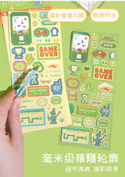 1pc Cute Pixel Candy Series Decorative Stickers Planner Journal Collage DIY idol card Material Sticker Kawaii Korean Stationery (ONLINE ORDER ONLY)