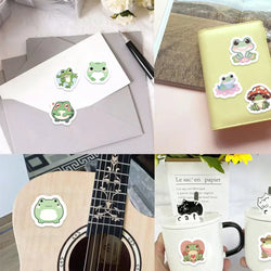 100-500pcs Frog Animals Reward Stickers School Students Cute Cartoon Encouragement Sticker Scrapbooking DIY Gift Decoration (ONLINE ORDER ONLY)
