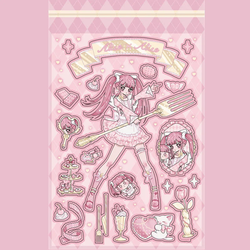 Ins Sweet Cool Sisters Girl Stickers Diary Scrapbooking DIY Album Decoration Sticker Aesthetic Personalized Kawaii Stationery (Online Order Only)