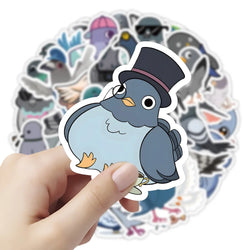 10/30/60PCS Cute Pigeon Stickers Cartoon Animal Wall Decals Decoration DIY Laptop Phone Notebook Suitcase Car Bike Kids Toy Gift (Online Order Only)