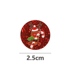 100-500pcs Christmas Gift Box Stickers Package Santa Baking Seal Sticker Handmade Letter Envelope Sealing Labels Decoration (ONLINE ORDER ONLY)