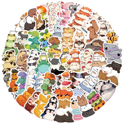 Cute Cartoon Stickers for Suitcase, Skateboard, Laptop, Luggage, Phone, Car - 10/30/60pcs (Online Order Only)