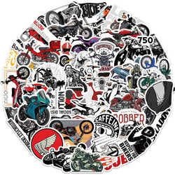 Cartoon Car Motorcycle Stickers for Suitcase, Skateboard, Laptop, Luggage, Phone, Car - 10/30/50Pcs Decals (Online Order Only)