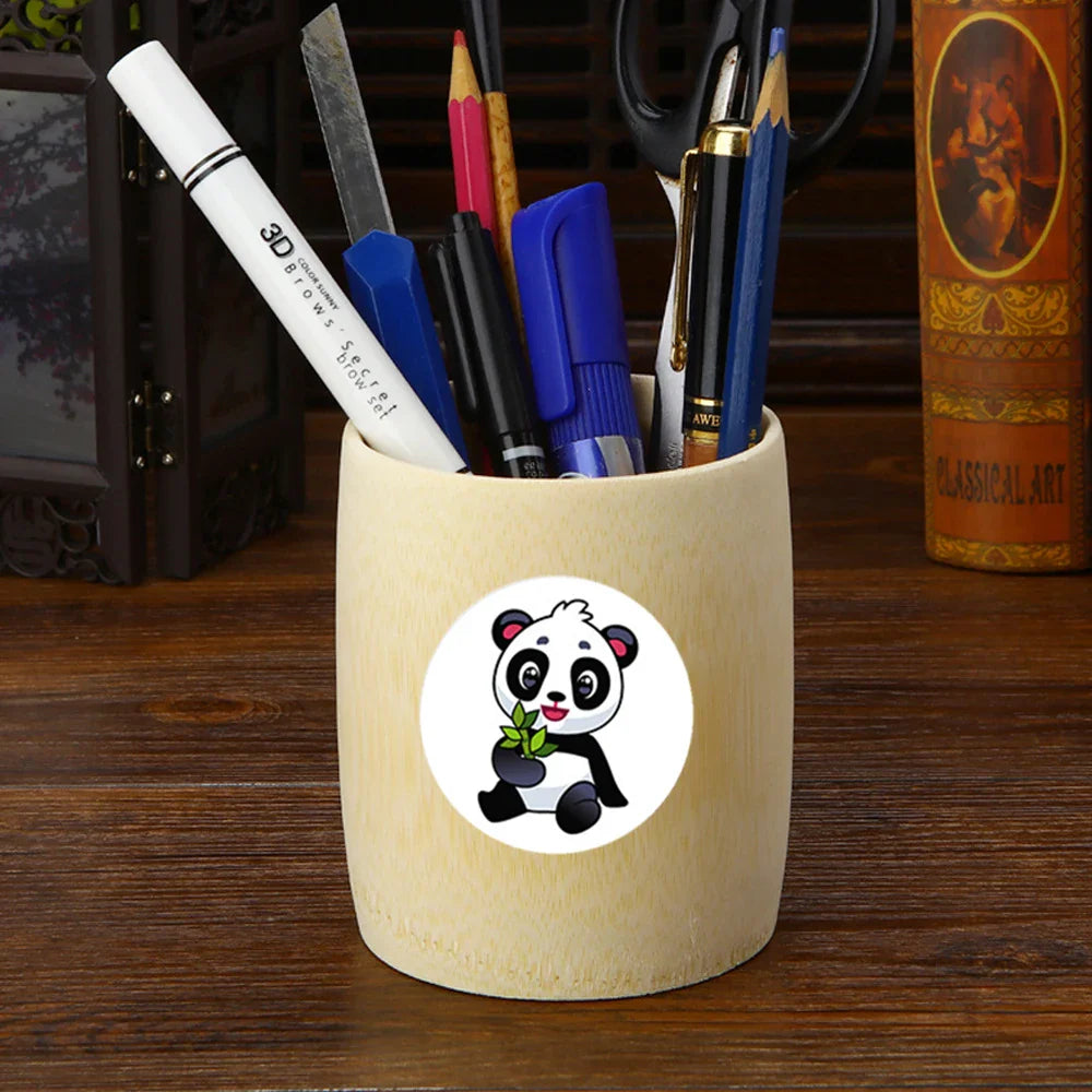 100-500pcs Cute Panda Animals Stickers for Kids School Encouragement Students Games Toy Reward Labels Stationery Stickers (ONLINE ORDER ONLY)