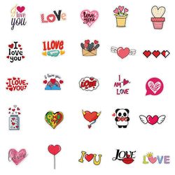 10/30/50PCS Cute Love Sticker Aesthetic Children's PVC Sketchbook Decoration Scrapbooking School Stationery Supplies for Kids (Online Order Only)
