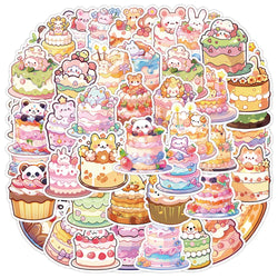 Cute Animal Cartoon Stickers for Kids - 10/30/60pcs Laptop Suitcase Notebook Decor (Online Order Only)