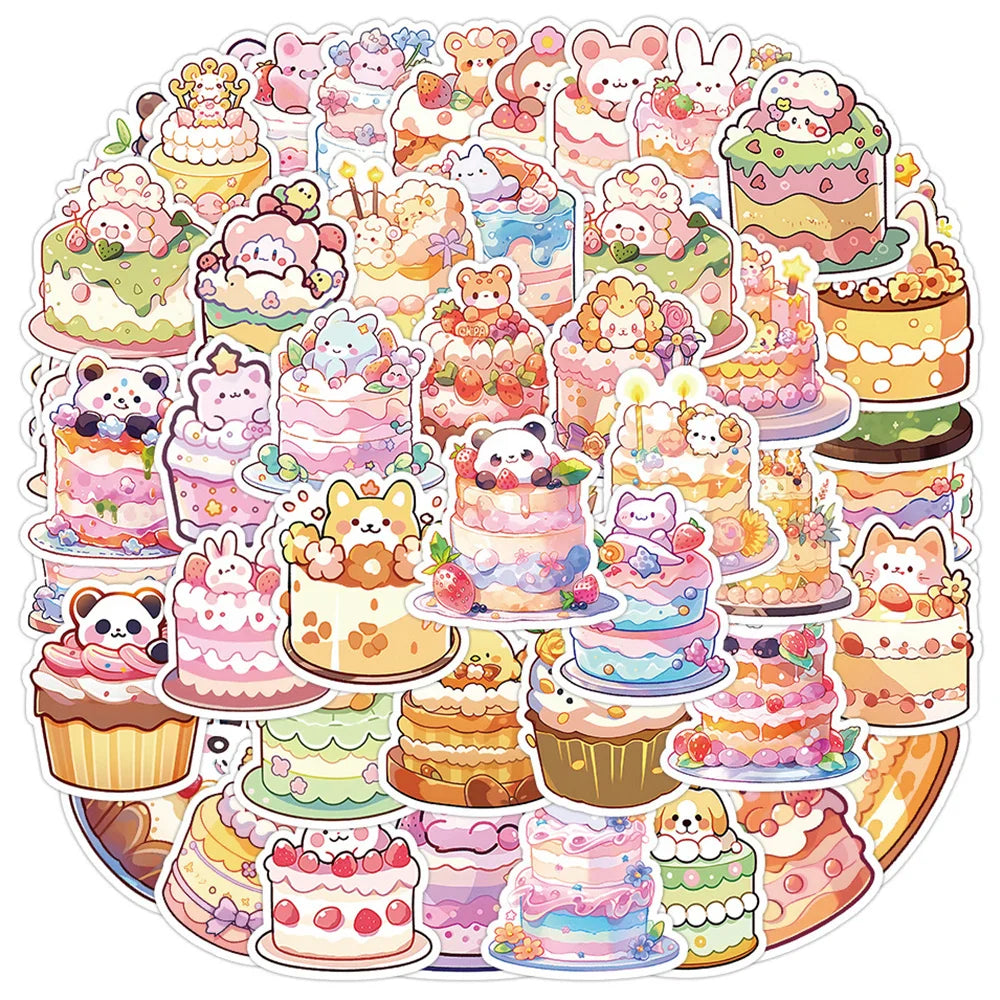 Cute Animal Cartoon Stickers for Kids - 10/30/60pcs Laptop Suitcase Notebook Decor (Online Order Only)