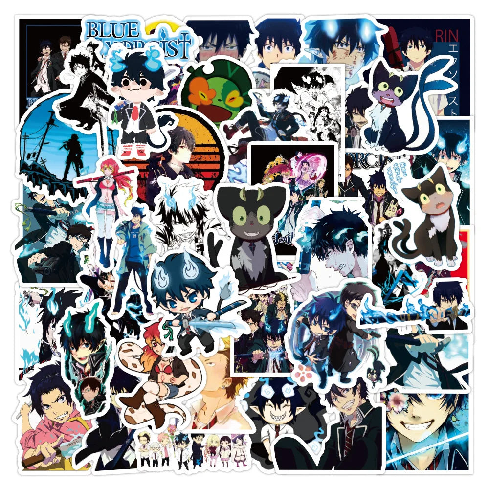 Blue Exorcist Anime Stickers Pack - 10/30/50pcs for Laptop, Phone, DIY Gifts (Online Order Only)