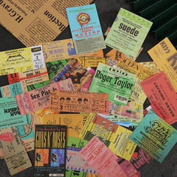 Rock Music Concert Ticket Sticker Packs (ONLINE ORDER ONLY)