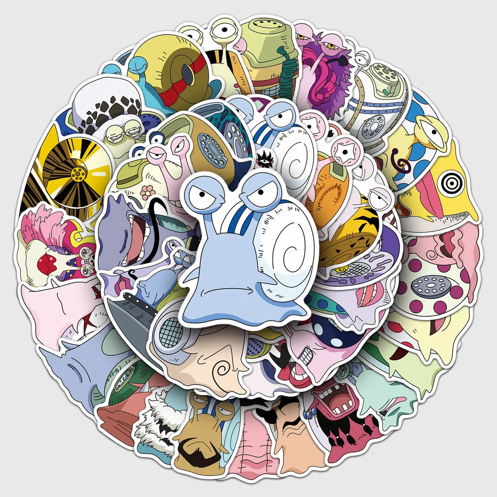 50Pcs Cute Cartoon Waterproof Phone Stickers Skateboard Decals (Online Order Only)