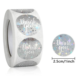 100-500pcs Color Thank You Stickers Bake Decoration Sticker Wedding Birthday Party Gift Wrapper Sealing Labels (ONLINE ORDER ONLY)