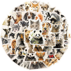 Cartoon Animal Graffiti Stickers for Suitcase, Skateboard, Laptop, Phone - 10/30/50Pcs (Online Order Only)