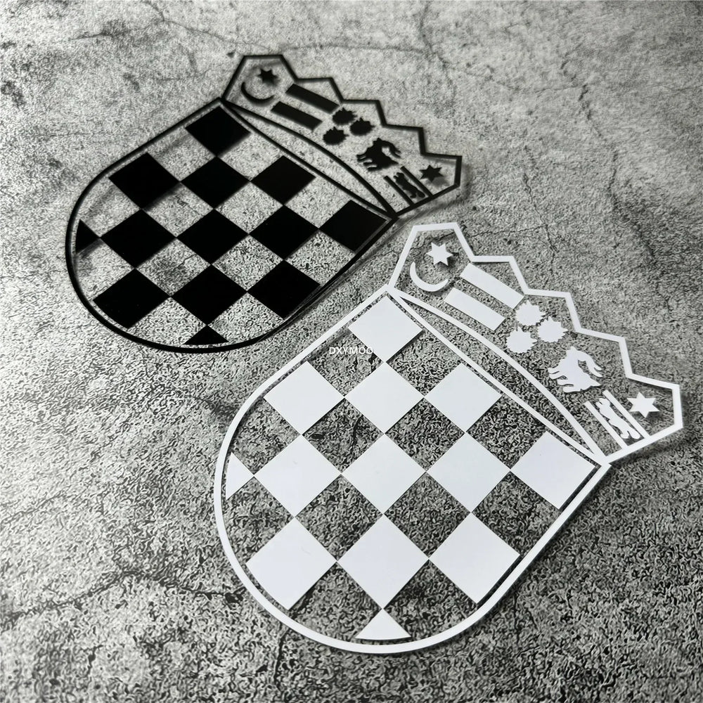 Car Stickers for Croatia Republic Croatian Coat of Arms Decal Motor Body Helmet Applique Auto Window Body Decals Vinyl (ONLINE ORDER ONLY)
