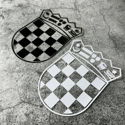 Car Stickers for Croatia Republic Croatian Coat of Arms Decal Motor Body Helmet Applique Auto Window Body Decals Vinyl (ONLINE ORDER ONLY)