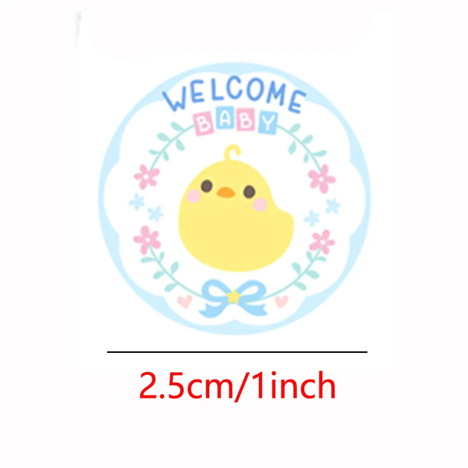 100-500pcs Cute Animal Encourage Sticker Kawaii Children Reward Stickers Creative School Supplies 2.5cm Circle Kids Toy Stickers (ONLINE ORDER ONLY)