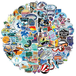 Outdoor Skiing Surfing Stickers for Scrapbooking Guitar Laptop Phone Suitcase Helmet (Online Order Only)