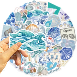 10/30/50PCS Kawaii Blue Halobios PVC Sticker Aesthetic Decoration Scrapbooking Stationery DIY Hand Accounting Supplies for Kids (ONLINE ORDER ONLY)