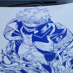 1PCS Large Anime Sticker For Car Hoor Hood External Accessories Die Cutting Waterproof Suntan Prevention Vinyl Decals (ONLINE ORDER ONLY)