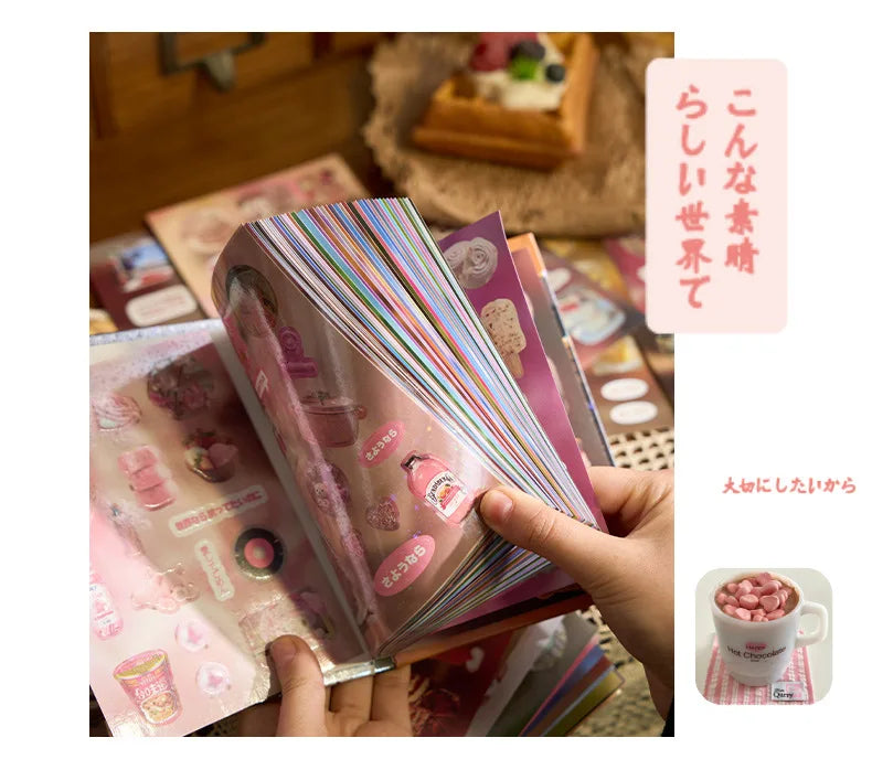 20 Pages Dream Language Series Cut Film Sticker Book Y2K Sticker Journal Handbook Scrapbooking Kawaii Decoration Sticker Gift (ONLINE ORDER ONLY)