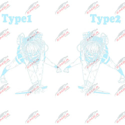 Anime Car Sticker Large Stickers External Accessories Assassin For Door Hood Decoration Style Spirit Styling PVC Vinyl Decal (ONLINE ORDER ONLY)