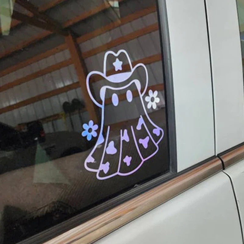 Anime Cowboy For Car Stickers Ghost Laptop Sticker Decoration Bumper Rear Window Fashion Stickers Creative Sport PVC Vinyl Decal (ONLINE ORDER ONLY)