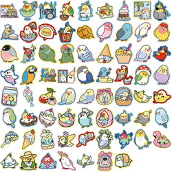 10/30/70PCS Parrot Cartoon Stickers Cute Parrot Decals Animal Graffiti Kids Toys Fridge Luggage Laptop Phone Guitar Bike Sticker (ONLINE ORDER ONLY)