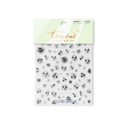 Retro Flowers Petal Pearl Rhinestones Halo Dyeing Chic Daisy Vintage Gold Foil  Floral Designs Nail Art Stickers Manicure Decals (ONLINE ORDER ONLY)