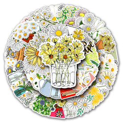 Cartoon Daisy Flower Stickers Decals for Kids DIY Laptop Fridge Guitar Car (ONLINE ORDER ONLY)