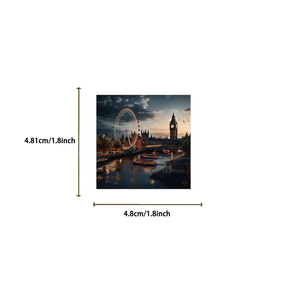 50pcs Cartoon Aesthetic World City Landmarks Stickers Vintage Travel Landmark Scenery Decals Graffiti DIY Suitcase Sticker (ONLINE ORDER ONLY)