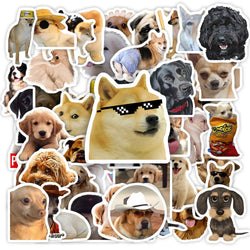 Cute Funny Dog Pet Stickers DIY Toy Gift Decorative Decal for Phone Luggage Laptop Bottles Scrapbook Waterproof (ONLINE ORDER ONLY)