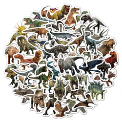 10/30/50PCS Jurassic Dinosaur Movie Stickers Funny Animal Sticker Kids Boys Toy DIY Skateboard Phone Laptop Notebook Bike Decals (Online Order Only)