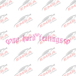 No Hard Feelings Windshield Rear Window Decal Car Sticker Banner JDM Vinyl Graphics Stance External Accessories Vinyl Decals (ONLINE ORDER ONLY)