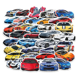 10/30/50/102PCS JDM Retrofit Racing Car Graffiti Stickers Laptop Luggage Motorcycle Fridge Car Waterproof Cool Sticker Kids Toy (ONLINE ORDER ONLY)