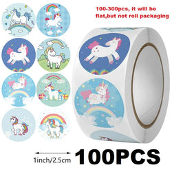 100-500PCS New Kids Stickers Korean Stationery Rolling Cartoon Animal Stickers Roll Small Packaging Stickers Photocard Decor (ONLINE ORDER ONLY)
