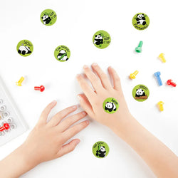 100-500 Pcs 1inch/2.5cm Cute Animal Panda Stickers Roll for Envelope Praise Reward Student Work Label Stationery Seal Lable (ONLINE ORDER ONLY)