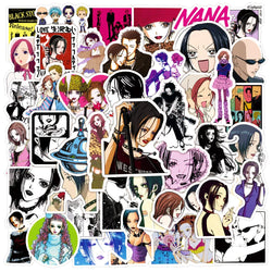 50pcs NANA Graffiti Stickers for Helmet, Wall, Desktop Decoration with Storage Box (Online Order Only)