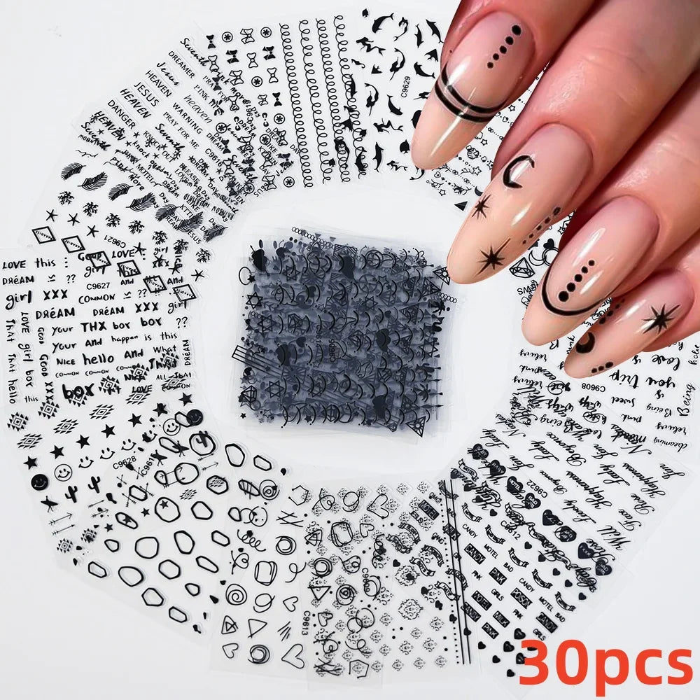 30pcs 3D Daisy Design Nail Art Sticker Set Acrylic Sanding Colorful Floral Decals Self-Adhesive Nail Art Supplies DIY Manicure * (ONLINE ORDER ONLY)