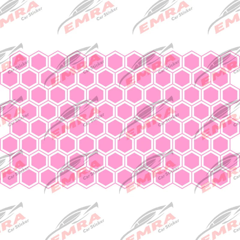 Honeycomb Hexagon Car Sticker for Triangular Window Decoration Universal All Vehicles Accessories PVC Waterproof Vinyl Decal (ONLINE ORDER ONLY)
