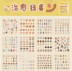 24piece/book Vitality Party Series Cut Film Sticker Book Y2K Journal Handbook Scrapbooking Kawaii Decoration Sticker Gift (ONLINE ORDER ONLY)