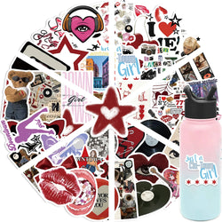 50PCS Downtown Y2K Girls Graffiti Stickers Decals DIY Decoration Notebook Skateboard Guitar Phone Bike Waterproof Kids Toy﻿ (Online Order Only)