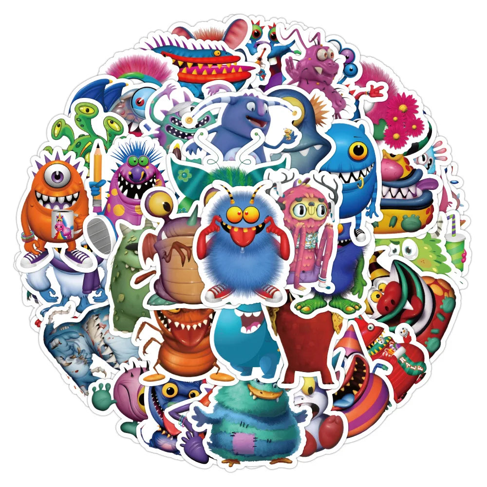 10/30/50PCS My Singing Monster Cartoon Game Stickers Toys For Kids DIY Notebook Skateboard Phone Bike Waterproof Graffiti Decals (ONLINE ORDER ONLY)