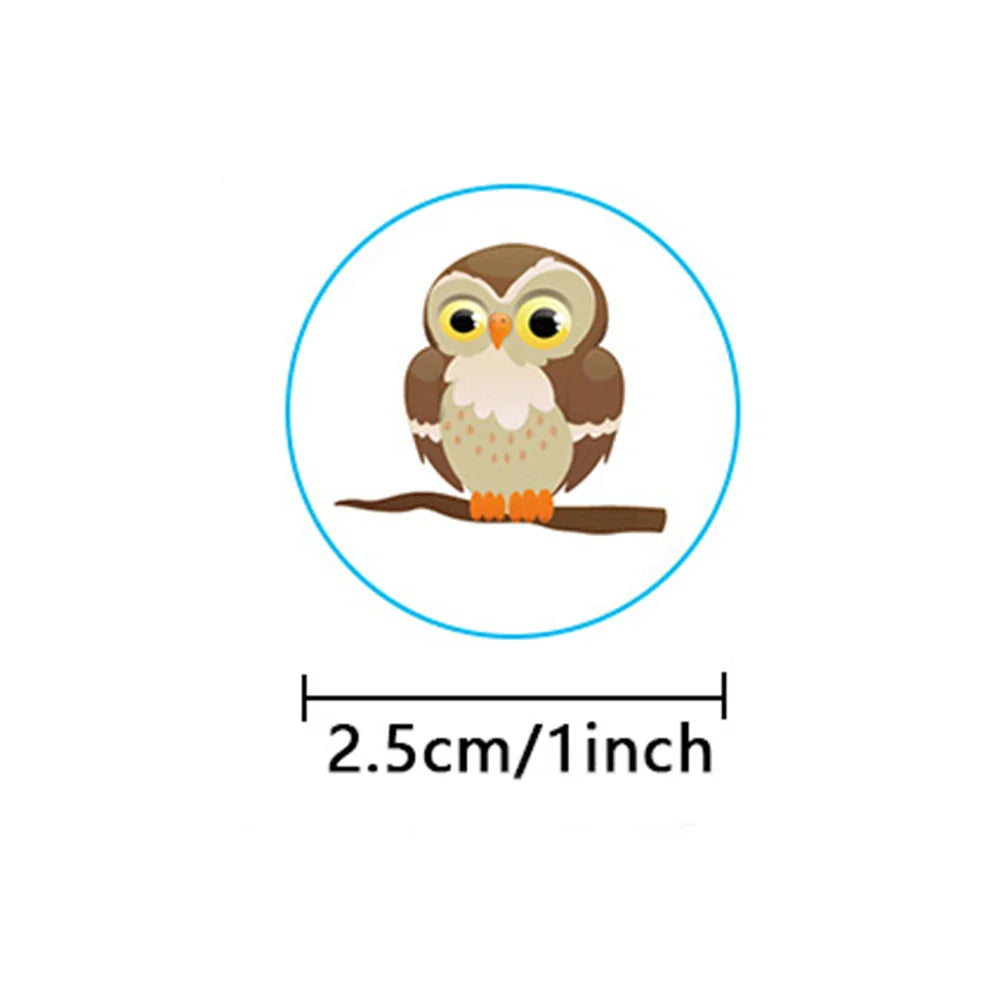 100-500pcs Animal Reward Sticker Cute Cartoon Stickers For Children Holiday Gift Decoration DIY Decorative Sealant Stationery (Online Order Only)