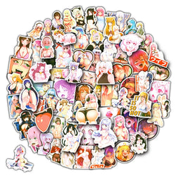 50/100Pcs Sexy Girl Hentai Waifu Bunny Girl Anime Sticker Bicycle Guitar Suitcase Notebook Motorcycle Graffiti Stickers Gift (ONLINE ORDER ONLY)