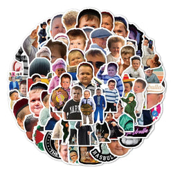 Hasbulla Meme Stickers Pack - Cartoon Decals for Laptop, Skateboard, Luggage, Fridge (Online Order Only)