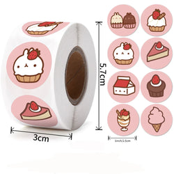 500pcs/roll Animal Cartoon Stickers Kids Toy Stickers Various Cute Design Patterns School Teacher Reward Stationery Stickers (ONLINE ORDER ONLY)