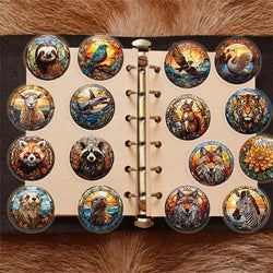 50PCS Glass Ball Animal PET Sticky Sticker Aesthetic Korean Stationery DIY Decoration Scrapbooking School Supplies for Kids (ONLINE ORDER ONLY)